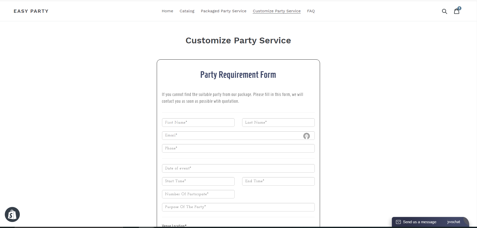Customize Form