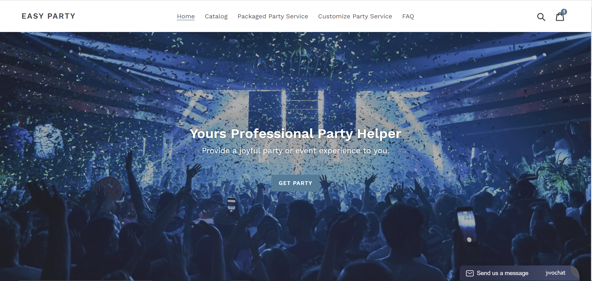 Easy Party Home page